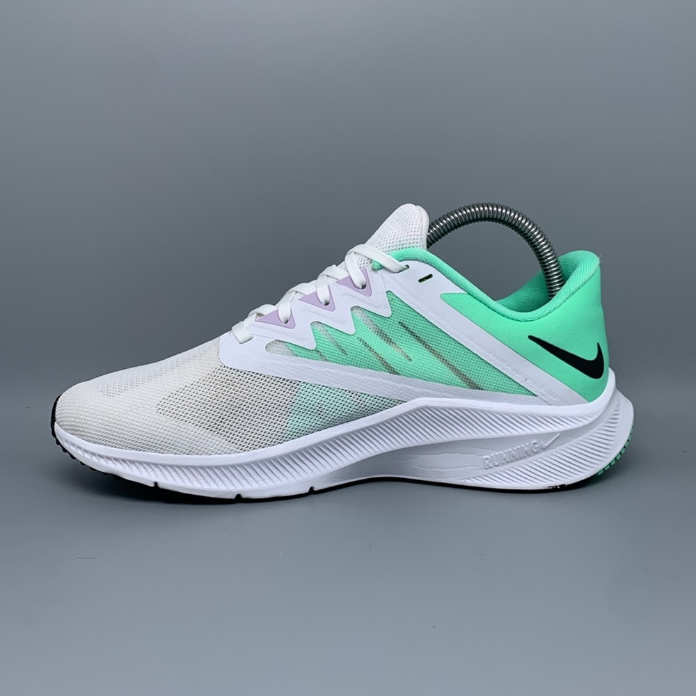 Nike Quest 3 White Green‎ Running Shoes CD0232-111 Women's Sz 8.5 - Picture 6 of 10